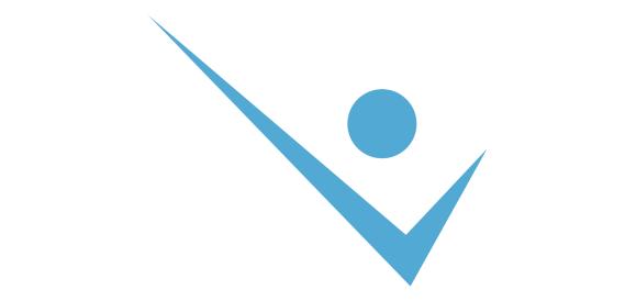 Stilisierte blaue Möwe